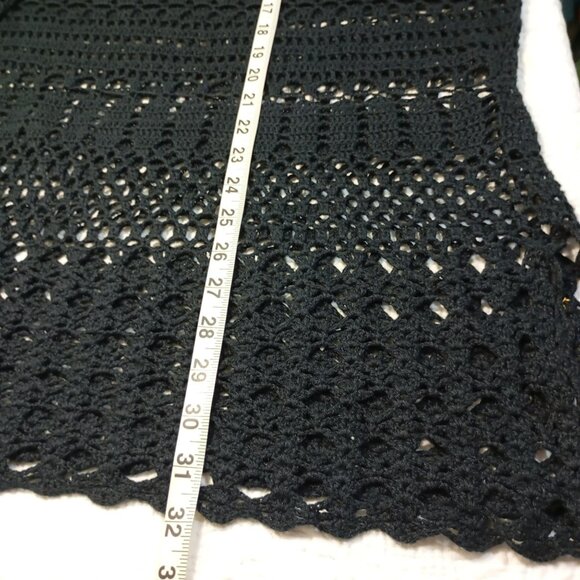 Venezia Jeans Crochet Knit Tunic Top 26/28 Plus Size Boho Bell Sleeves Womens - Picture 8 of 8